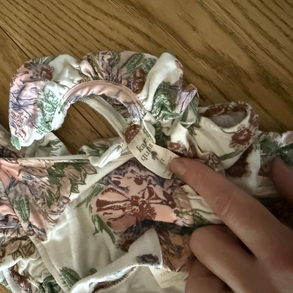 Kate Quinn Matching Set Toddler 2t 18months Dress Bloomers Cactus Flowers Bundle - Picture 2 of 3